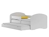 BDW NEU Kinderbett mit 2 Liegeflächen und 2 Matratzen DOPELLBETT 200x90 Weiß - für Mädchen und Jungen JUGENDBETT || KOSTELNOS Versand ||