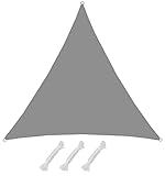 AMANKA 98% UV Schutz: 2x2x2 Sonnensegel Dreieckig Wasserdicht - Sonnenschutz Balkon - Terrassendach Sichtschutz Garten - 2m Dreieck Sonnendach Pool Trampolin Wohnwagen Sonnenschutz Terrasse Camping