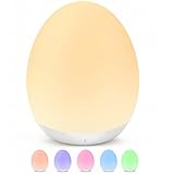 MediAcous Nachtlicht, Nachtlampe, Nachtlicht Kinder/Baby Mit 8 Farbe & Stilllicht Dimmbar, USB LED Nachtlicht Mit 1H Timer & Touch, Dekoration Für Baby- & kleinkinderzimmer Night Light (Weiß)