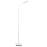 B.K.Licht - LED Stehlampe dimmbar, warmweiß bis kaltweiß einstellbar, Touch, Leselampe, Deko Wohnzimmer, Lampe, Deckenfluter, Bogenlampe, Standleuchte, Wohnzimmerlampe, 21x21x158,6 cm, Weiß