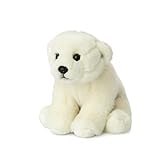 WWF WWF00265 Plüschkolletion World Wildlife Fund Tiere Plüsch Eisbär, realistisch gestaltetes Plüschtier, ca. 15 cm groß und wunderbar weich, weiß