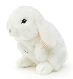 Uni-Toys - Widderkaninchen, stehend (weiß) - 18 cm (Höhe) - Plüsch-Hase, Kaninchen - Plüschtier, Kuscheltier