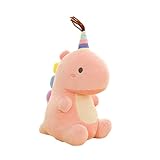 Mislaxy Plüschtier Dinosaurier Kawaii Niedliche Kuscheltier Puppe Kissen Dinosaurier-Spielzeug Geschenke für Geburtstag Weihnachten 30cm (Rosa)