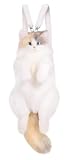 Xiyocadt PlüSchtier Katze Rucksack Ausgestopfte Katzenpuppen -Rucksackspielzeug Realistischer Daypack FüR Den Einkauf TäGlich Geschenke Urlaub (50cm,A)