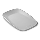 Nattou Wickelauflage 50x70 cm - Wickelauflage Abwaschbar und wasserdicht auf PU-Schaum - Leicht und weich Baby Wickelunterlage - Wickelmatte mit erhöhten Rändern - Grau