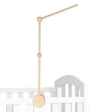 Tryslyn Mobile Halterung Babybett, Wickeltisch Mobile Halter Gestell, Ständer Holz für Babybett Verstellbarer, für Kinderzimmer-Dekoration, Aufhängung Windspiele Bettglocke, Baby Bett Spielzeuge