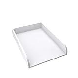 regalik Wickelaufsatz Universal, Wickeltischaufsatz für Kommoden in beliebiger Breite, Abnehmbar Wickelkommode aufsatz, Abgerundeten Frontplatten, Weiß, 72cm x 54cm