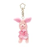 Disney Store Official - Winnie Puuh - Ferkel - Plüschschlüsselanhänger - 14 cm/6' - Sakura Kollektion - Rosa Schwein-Kuscheltier an abnehmbarem Schlüsselanhänger - Accessoire - Ab 3 Jahren