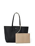 Lacoste Damen Nf2142aa Einkaufstasche, Noir Krema, Einheitsgröße