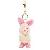 Disney Store Official - Winnie Puuh - Ferkel mit Herz - Schlüsselanhänger mit kleinem Kuscheltier - 8 cm - Accessoire für Handtasche und Rucksack - Ab 3 Jahren