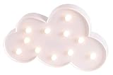 levandeo LED Wolke 29x18cm Weiß Lampe Leuchtbild Kinderzimmer Licht Dekoleuchte Deko Nachtlicht WandleuchteTischdeko