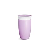 Munchkin Miracle 360°-Trinkbecher für Babys und Kleinkinder, BPA-frei, auslaufsicher, spülmaschinenfest, für Kinder ab 12 Monaten, lila - 296 ml