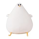 TOPLITHE Niedliches Hühner Kuscheltiere, Lustige Mollige Möwen Kuscheltiere Kissenpuppe Cartoon Plüsch Spielzeug Geschenke for Kinder Erwachsene Freundin(26CM/10IN)