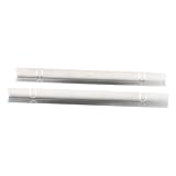 KESOTO 2 X Herdplatten Spaltabdeckungen, Herdschutzgitter, Edelstahl, 35,6–69,9 Cm, Dichtungen, Hitzebeständig, Ofenspaltfüller, Kochfeld Verkleidungsset, Silber