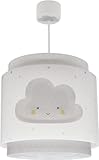 Dalber Lampe kinderzimmer, kinderlampe Pendelleuchte Hängelampe, Deckenleuchte Kinder, Deckenlampe kinderzimmer Baby Dreams Wolke Grau, 76012E, E27