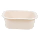 ZUNOXAZ Wickeltisch Becken Aus Robustem Pp Plastik Tragbare Wasserdichte Babywanne Als Vielseitiges Wickeltisch Zubehör Für Sichere Pflege Und Sanfte Reinigung in Cremeweiß Kompakt