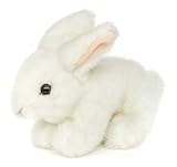 Uni-Toys - Hase, liegend (weiß) - 18 cm (Länge) - Plüsch-Kaninchen - Plüschtier, Kuscheltier