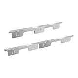 RCGOFOLLOW Einziehbare Herdspaltabdeckungen, leicht zu reinigen, Küchenzubehör aus Edelstahl, verhindern das Eindringen von Speiseresten und Schmutz, Silber, 35 x 5 x 10 cm