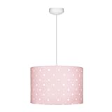 LAMPS & COMPANY & Company Deckenlampe Kinderzimmer weiße Punkte auf einem rosa Lampenschirm, Lampe Kinderzimmer Mädchen 5902360486393
