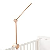 Mobile Halterung Holz für Babybett, Mobile Halterung Wickeltisch für Kinderzimmer-Dekoration, Angepasst Mobile Halter Gestell Stange für Aufhängung Windspiele Bettglocke, Baby Bett Spielzeuge