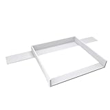 REGALIK Wickelaufsatz für Hemnes Kommode mit 8 Schubladen IKEA 78cm x 80cm - Abnehmbar Wickeltischaufsatz für Kommode in Weiß - Abgeschlossen mit ABS Material 1mm