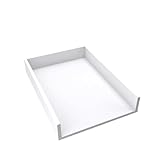 regalik Wickelaufsatz Universal, Wickeltischaufsatz für Kommoden in beliebiger Breite, Abnehmbar Wickelkommode aufsatz, Gerade Frontplatten, Weiß, 72cm x 54cm