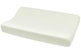 Meyco Baby Uni Frottee Wickelauflagenbezug (Bezug aus 80% Baumwollfrottee, weich und hautfreundlich, feuchtigkeitsabsorbierend, waschbar, trocknergeeignet, Größe: 50 x 70 cm), Offwhite