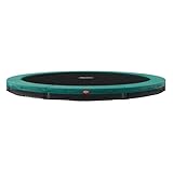 BERG Favorit InGround Grau Premium Gartentrampolin, Hohe Qualität Kinder Trampolin, Kindertrampolin Gartentrampolin, Gartentrampolin (Grün, 330 Round)