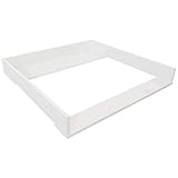 Puckdaddy Espen | Wickelaufsatz kompatibel mit IKEA Malm Kommoden u.Ä. | 80x78x10 cm | Wickelauflage aus weißem MDF-Holz | Premium Wickelaufsatz inkl. Montagematerial zur Wandmontage