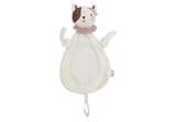 Jollein Schmusetuch Baby Katze – Jill – Creme/Weiß – Kuscheltier & Schnullertuch – Extra Weich – Schnuffeltuch Baby – Geschenke zur Geburt – 28x13 cm