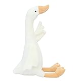 Sharplace Gans Plüschtier Entenpuppe Weiche Kuscheltier Gans Stofftier Niedliches Schlafkissen Kissen - Geschenk für Kinder, Weiß, 40cm
