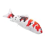 KICHOUSE Koi Fisch Plüschtier Realistisches Kuscheltier für Weiches Kissen für Jungen und Mädchen mit Detailliertem Design und Angenehmer Haptik