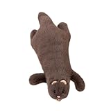 HOMEXYLYL Frettchen-Plüschtier, faules Frettchen, ausgestopftes, weiches, liegendes Frettchen-Spielzeug, Geschenk for Kinder, Jungen und Mädchen, Puppen-Geburtstagsgeschenke(Gray)