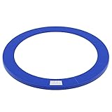 SONGMICS Trampolin Randabdeckung, Federabdeckung in Standardgröße für 244 cm Trampoline, Ø 244 cm, 30 cm breit, UV-resistent, reißfestes Trampolinzubehör, Randschutz, blau STP8FT