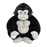 JAWSEU Niedliches Gorilla Plüschtier, Gorilla Plüschkissen Kuscheltie Weiches Süßes Gorilla Stofftier Niedliches Plüschtier Dekokissen Weiches Cartoon Gorilla Plüsch Schlafkissen Geschenke für Kinder