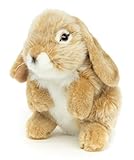 Uni-Toys - Widderkaninchen, stehend (beige) - 18 cm (Höhe) - Plüsch-Hase, Kaninchen - Plüschtier, Kuscheltier