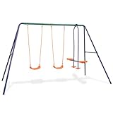vidaXL Kinderschaukel 4 Sitze Gartenschaukel Schaukelgestell Doppelschaukel