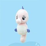 Ueiwffzo Kuscheltier Seepferdchen Plüschpuppen tierisches, Plüschtier Cartoon Süßes Seepferdchen Plüsch Spielzeug Geschenk für Kinder Baby Mädchen Junge (40cm,Rosa)