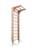 Sprossenwand mit Höhenverstellbarer Stange ˝Kombi-1-240˝ Kletterwand Turnwand Fitness Sportgerät Klettergerüst Holz