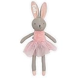 Babygeschenk zur Geburt Mädchen - Kuscheltier Schmusetier Hase Nola Strick rosa | Jollein | Personalisiert mit Namen