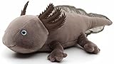 Uni-Toys - Axolotl (braun-grau) - 32 cm (Länge) - Plüsch-Wassertier - Plüschtier, Kuscheltier, (WT-70220)