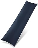 Utopia Bedding Nackenkissen, 40x145 cm Ganzkörperkissen, weiche Hohlfaserfüllung, langes Schwangerschaftskissen zur Unterstützung der Mutterschaft und für Seitenschläfer (Marineblau)
