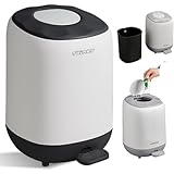 Twinky Geruchsdichter Windeleimer für Babys – Windeleimer ohne Kassette – Platzsparender Windelbehälter mit Deckel – Einfach zu benutzen & reinigen – Für normale Müllbeutel (Noir)