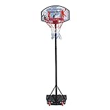HUDORA Basketballsänder All Stars 205 - Basketballkorb Höhenverstellbar, sicher, langlebig - Mobil Basketball spielen - Maximaler Ballsport-Spaß