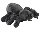 Uni-Toys - Schwarze Spinne Plushie - 16 cm (Breite) - Plüsch-Insekt - Plüschtier, Kuscheltier, Schwarz