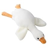 PDirat Ente Kuscheltier, Gans Kuscheltier, 50 cm Weiches Plüschtier aus Baumwolle, Ideal als Schlafkissen und Dekoration, Kinder und Erwachsene