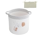 URHRHU Aufbewahrungskorb Wickeltisch Korb Kinderzimmer, Wickeltisch Organizer (Giraffe) Gewebter Baby-Aufbewahrungskorb Körbchen für Handtücher, Spielzeug, Kleidung