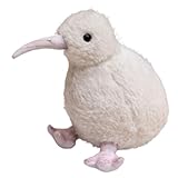Xiyocadt Kiwi Vogel Kuscheltier, Kiwi Vogel Plüschtier, Kiwi-Vogel-Stofftier, süßes weiches Vogelspielzeug, Realistische Tierplüsch, Stoffpuppe Figur, Kiwi-Plüschpuppe für Kinder, Mädchen (20cm,Weiß)