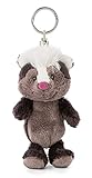 NICI Schlüsselanhänger Stinktier Chiala Skunk 10cm – Kuscheltieranhänger mit Schlüsselring für Schlüsselband, Schlüsselbund, Schlüsselhalter & Schlüsselkette – Taschenanhänger Forest Friends