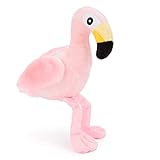 Zappi Co Kinder Kuschelweiches Plüschtier - Perfekte kuschelige Spielgefährten für Kinder Geburtstage und besondere Anlässe(12-15cm) (Flamingo)